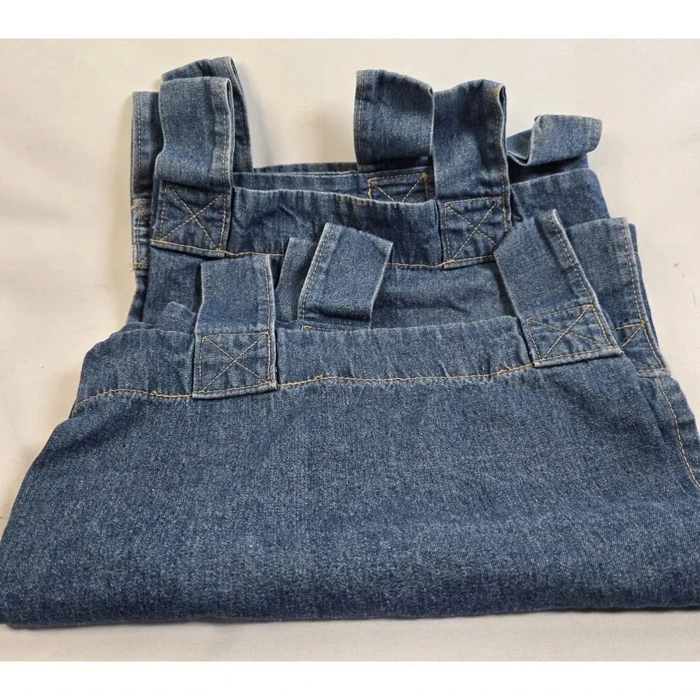 Woolrich Blue Denim Set Of 2 Valance 54